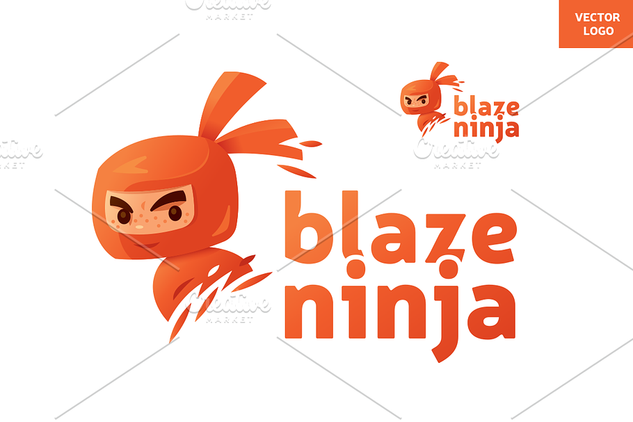 Blaze Ninja in Logo Templates - product preview 8