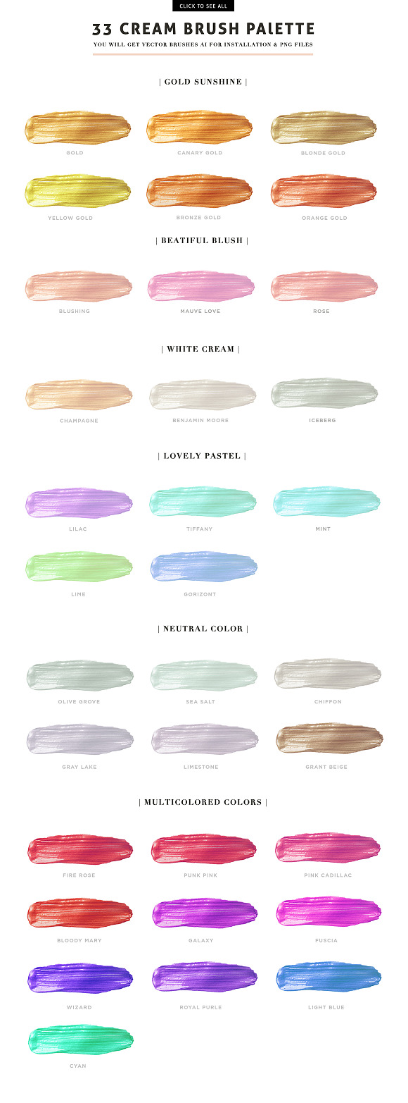 Vector Brush - Trend colors in Photoshop Brushes - product preview 6