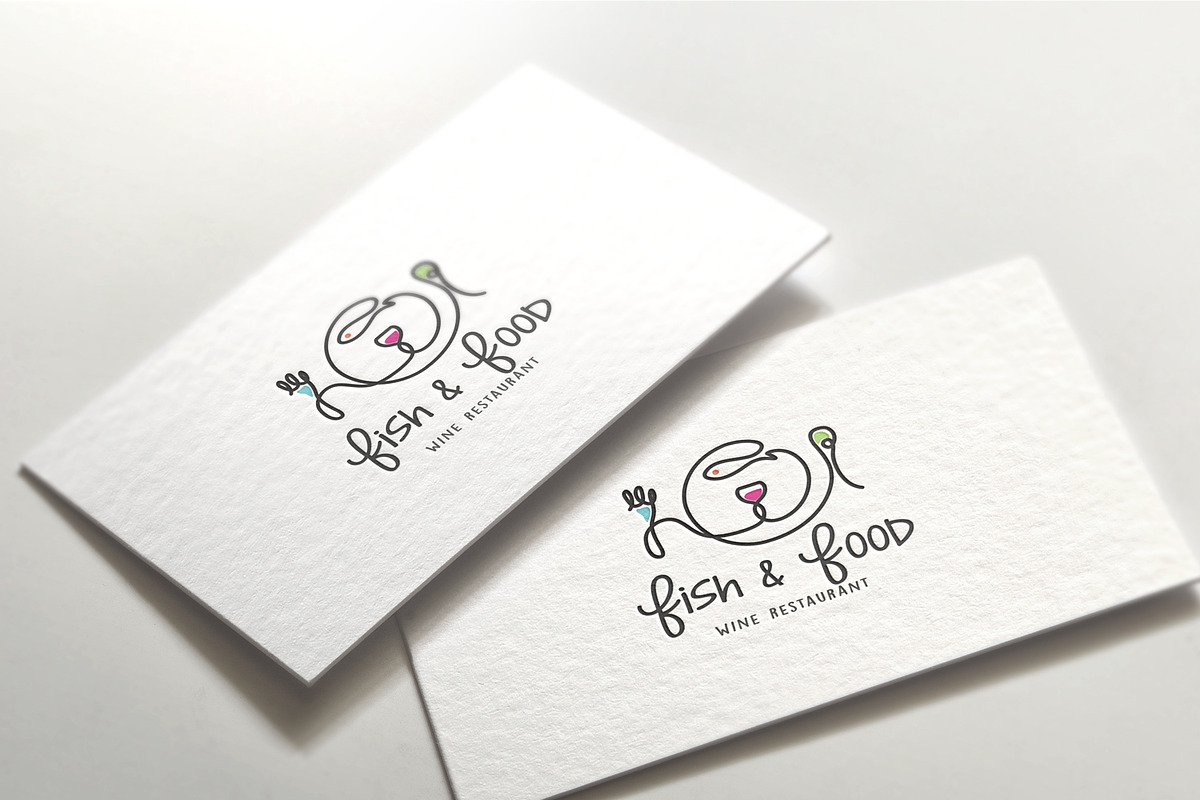 Fish  I  Food  I  Wine  -  Logo in Logo Templates - product preview 8