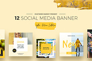 Yellow Autumn Social Media Designs