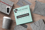 Abstract seamless striped patterns