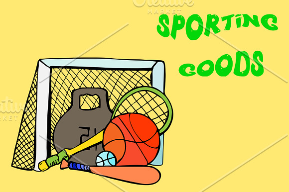 Sport equipment in Illustrations - product preview 1