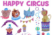 Happy Circus Fun Watercolor set
