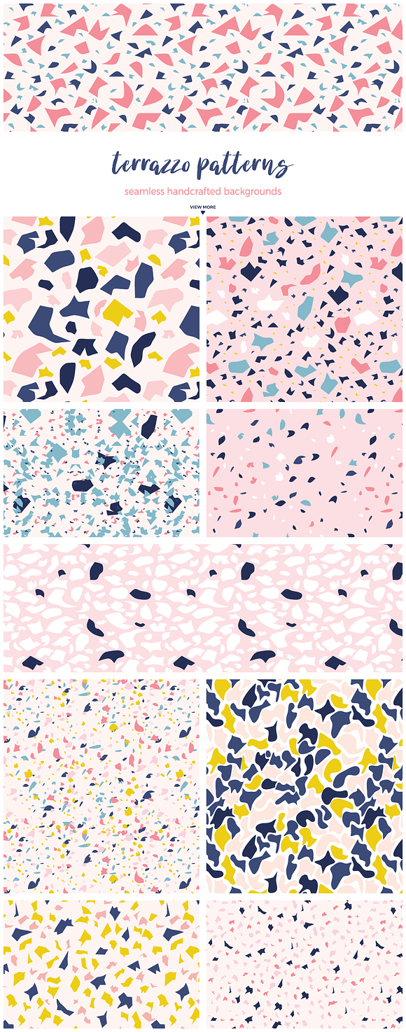 Terrazzo Seamless Patterns in Patterns - product preview 1