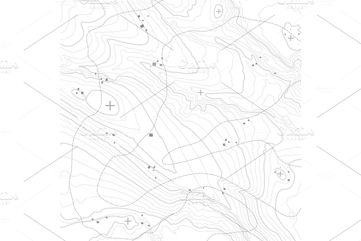 Topographic map background concept with space for your copy. Topography lines art contour , mountain hiking trail , Shape vector design. Computer generated   . in Illustrations - product preview 8