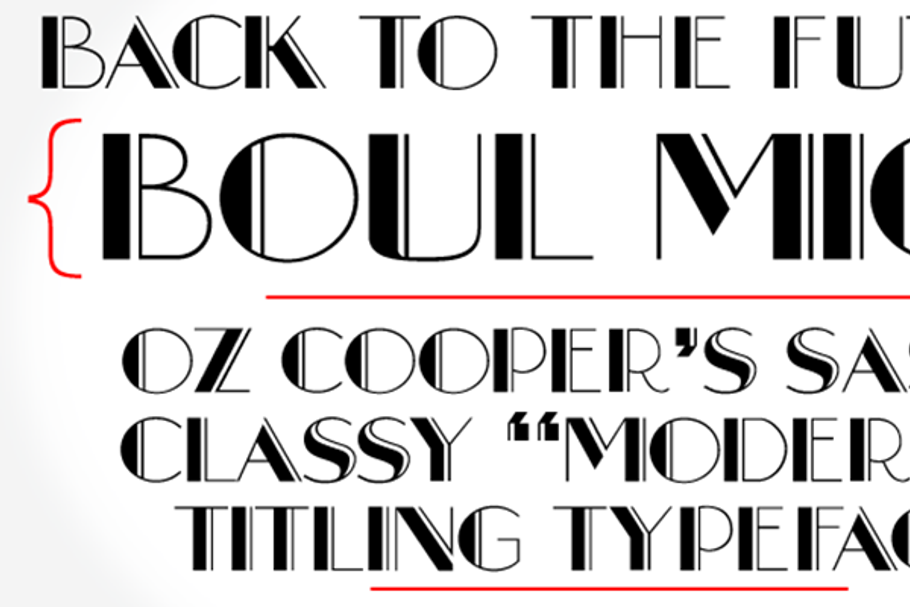 Boul Mich in Display Fonts - product preview 8