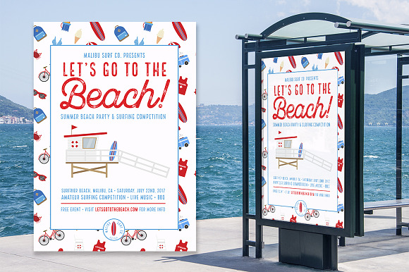 Let's Go To The Beach! Icon Set in Football Icons - product preview 6