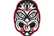 maori tiki moko tattoo mask