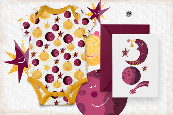Sun, Stars and Moon in Illustrations - product preview 4