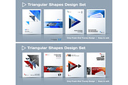 Set of Abstract business design, annual report, vector template brochure.