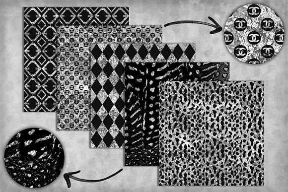 Fashion Blk and Silver Pack in Patterns - product preview 2