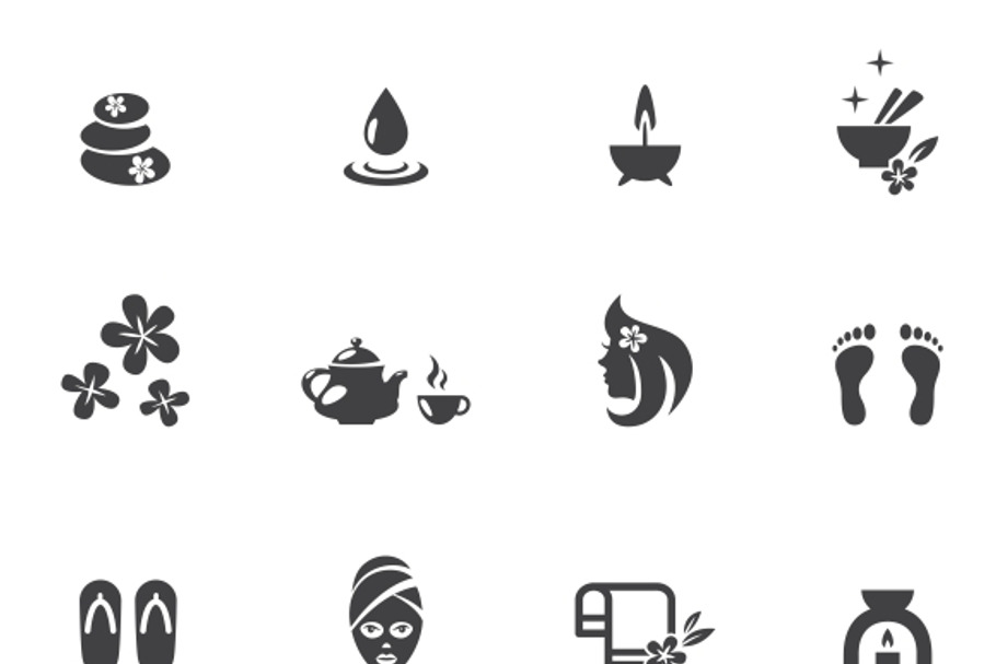 Spa Icons in Graphics - product preview 8