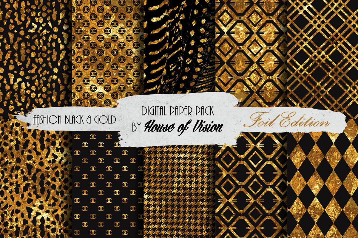 Fashion Blk and Gold Pack in Patterns - product preview 8
