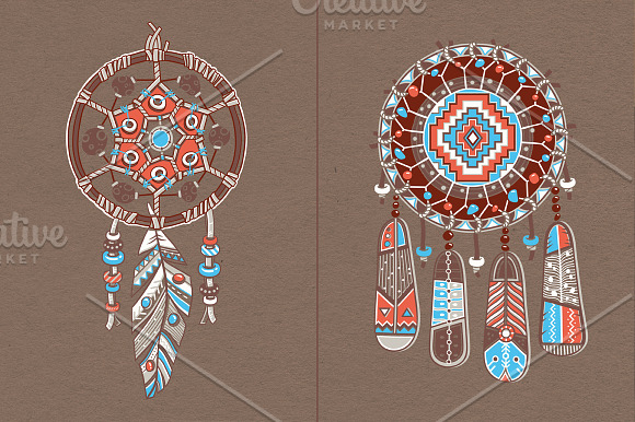 Dream catchers set in Illustrations - product preview 1
