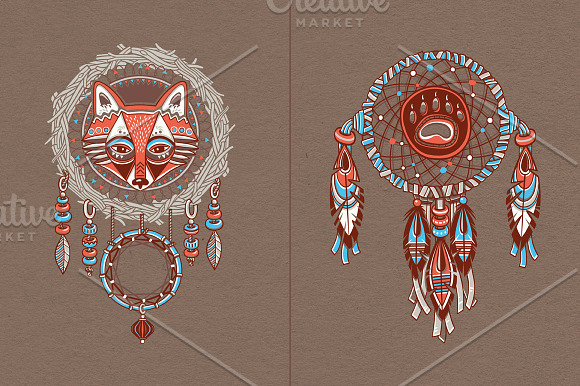 Dream catchers set in Illustrations - product preview 2