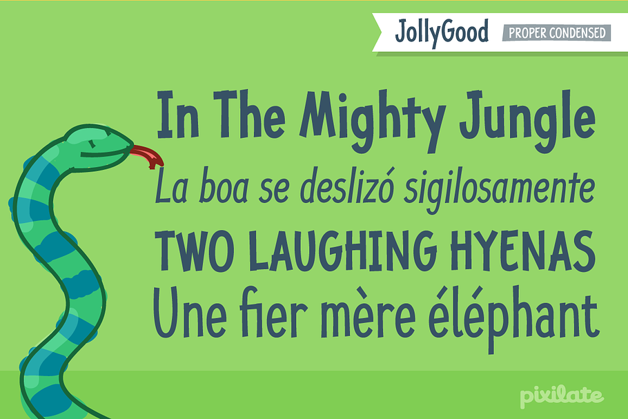 JollyGood Proper Condensed-Essential in Display Fonts - product preview 8