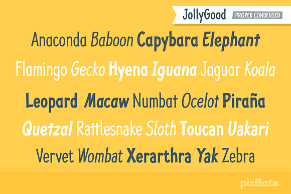 JollyGood Proper Condensed-Essential in Display Fonts - product preview 3