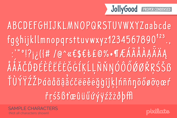 JollyGood Proper Condensed-Essential in Display Fonts - product preview 4