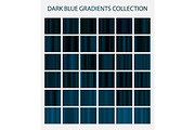 36 dark blue color gradients