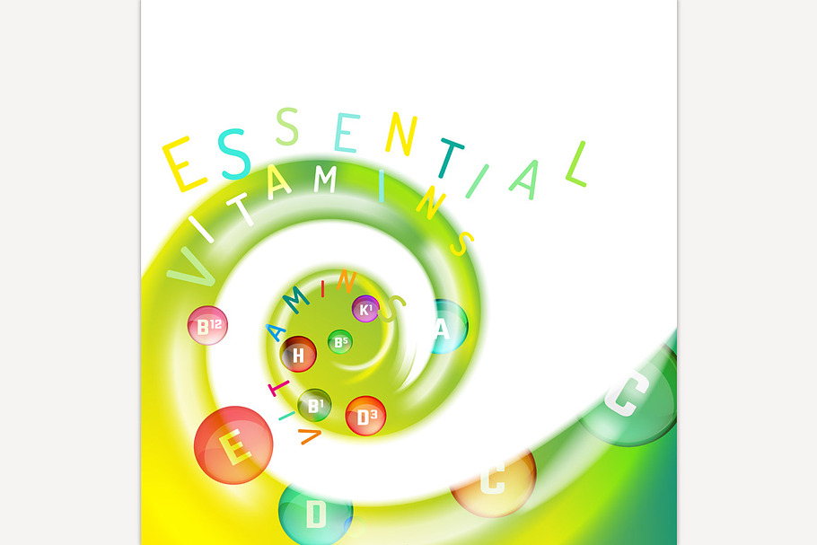 Vitamin Complex Swirl in Illustrations - product preview 8