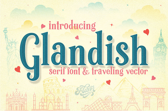 Glandish - Let's Go Traveling in Display Fonts - product preview 12