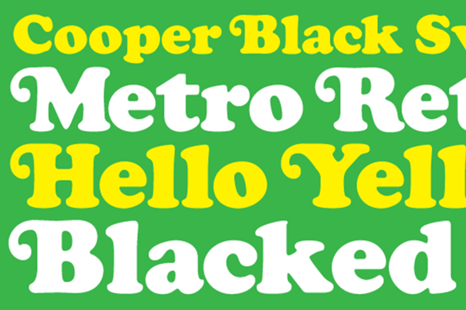 Cooper Black Swash in Display Fonts - product preview 8