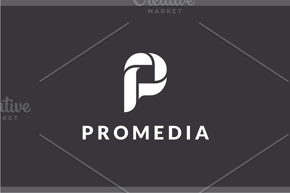 Pro media - Letter P Logo in Logo Templates - product preview 1