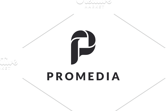 Pro media - Letter P Logo in Logo Templates - product preview 2