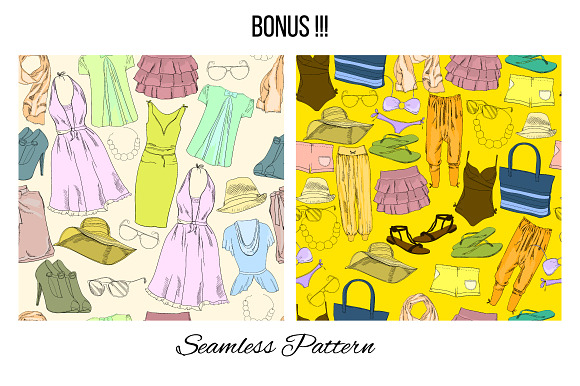 Women Clothes  Set. Mega-clipart in Objects - product preview 3