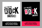 Rock music festival flyer