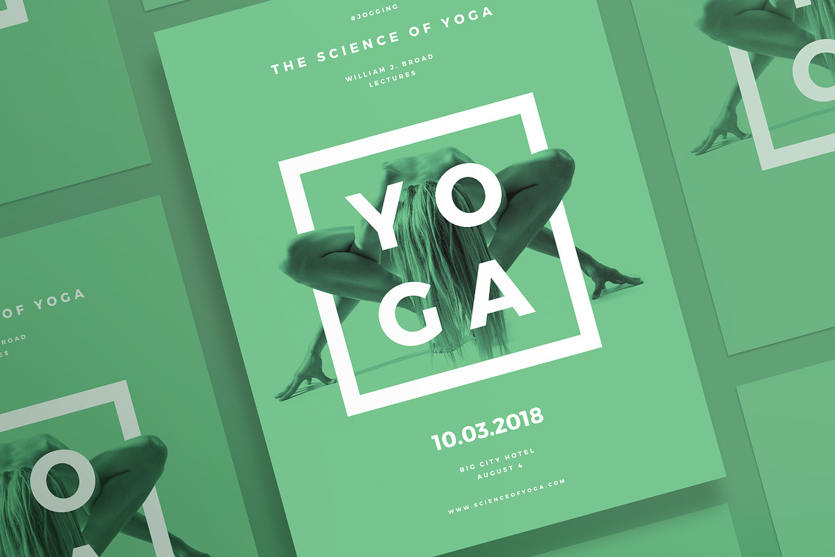 Posters | Science of Yoga in Flyer Templates - product preview 8