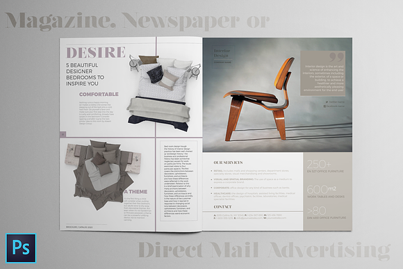 Interior Design Flyer Layout in Flyer Templates - product preview 2