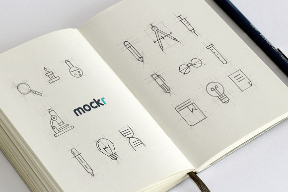 Realistic Sketchbook Mockup Psd in Mockup Templates - product preview 3