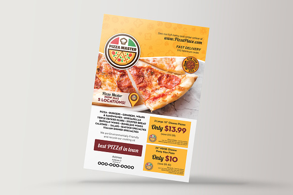 3 Restaurant Flyers / Ads Templates in Flyer Templates - product preview 3