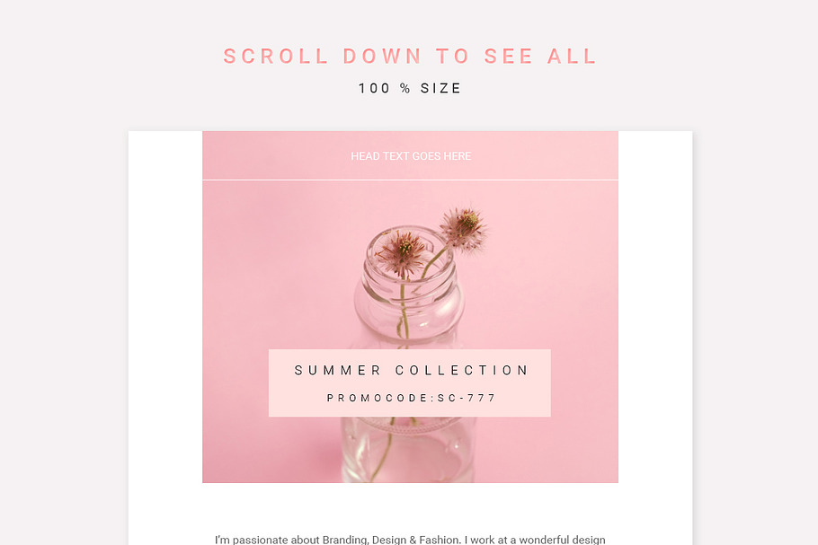 Pink E-newsletter Pack in Email Templates - product preview 8