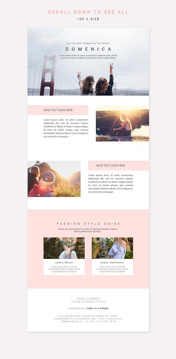 Pink E-newsletter Pack in Email Templates - product preview 1