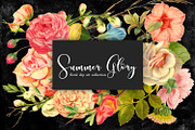 Floral Clip Art - Summer Glory