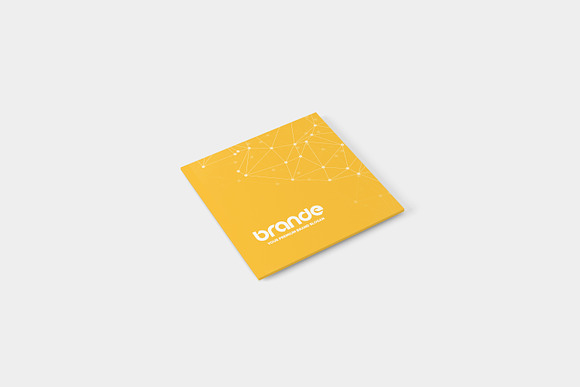 Square Business Card Mockup in Print Mockups - product preview 4