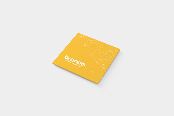 Square Business Card Mockup in Print Mockups - product preview 5