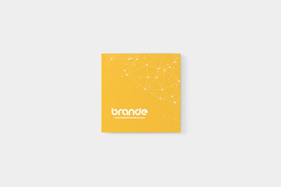 Square Business Card Mockup in Print Mockups - product preview 7