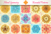15 Floral Symmetry Patterns. Set #4