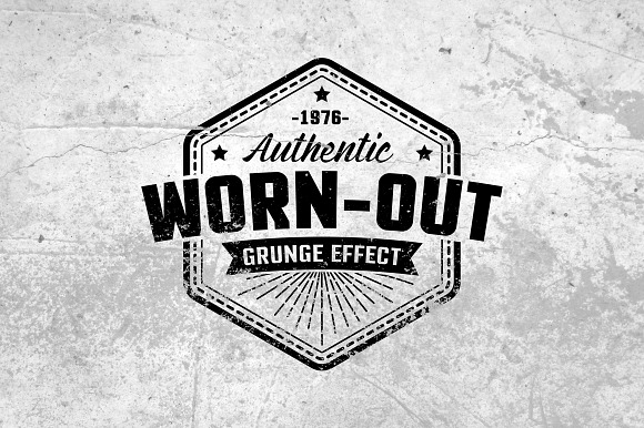 Worn out grunge mockup set in Mockup Templates - product preview 2
