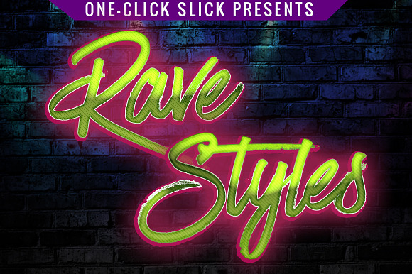 Glossy Rave Styles for Photoshop in Photoshop Layer Styles - product preview 4