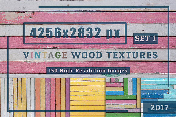 150 Vintage Wood Textures Set1 in Textures - product preview 1