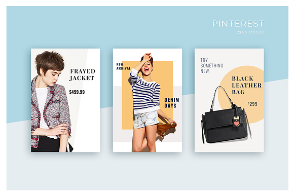 Fashion Social Media Pack in Instagram Templates - product preview 4