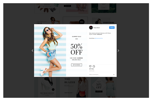 Fashion Social Media Pack in Instagram Templates - product preview 6