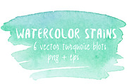 Watercolor vector stains