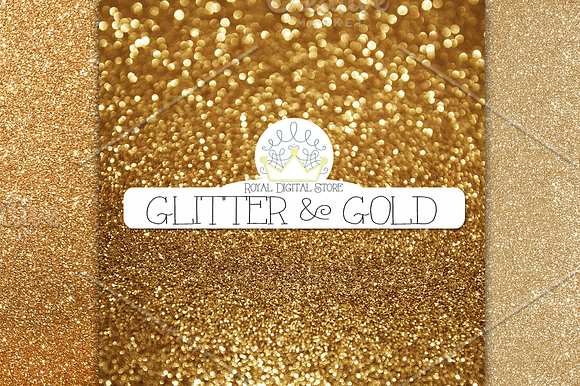 GOLD GLITTER digital textures in Textures - product preview 2