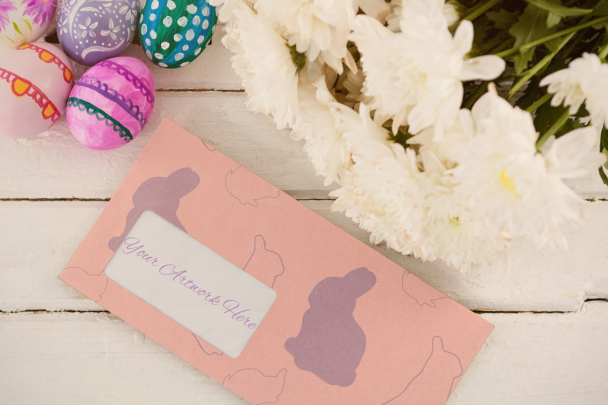 Painted Eggs With Mockup Mother day in Templates - product preview 8