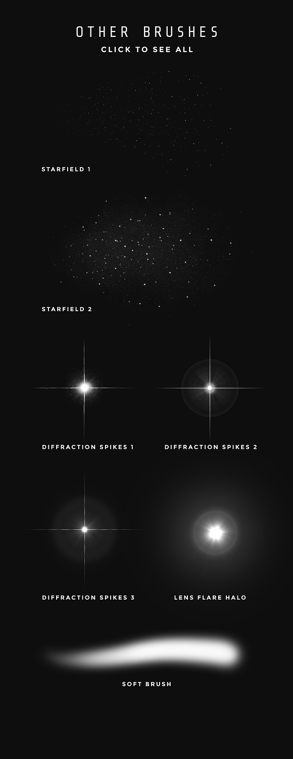 Space Procreate brushes - Set of 24 in Photoshop Brushes - product preview 10